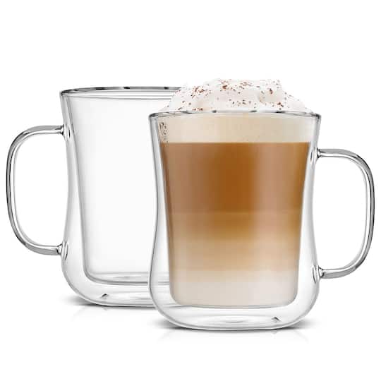 JoyJolt® 13.5oz. Diner Double Wall Insulated Glasses, 2ct.